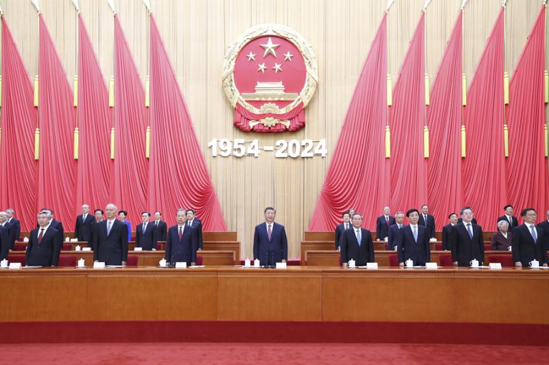 習(xí)近平在慶祝全國人民代表大會成立70周年大會上發(fā)表重要講話